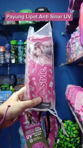 My Style TM 1525B Gold UV Umbrella Size 19\\\" 5 fold for Girls Payung Lipat Manual Anti Sinar UV