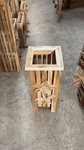 กล่องเสียบร่ม ที่เสียบร่ม กล่องเก็บร่ม กล่องจัดเก็บ ตั้งได้ 10 งานไม้สักแท้