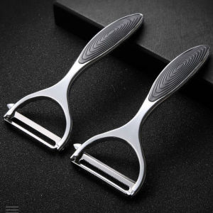 2pc Stainless Steel Multi-function Vegetable Peeler&Julienne Cutter Julienne Peeler Potato Carrot Grater Kitchen Tool Gadgets