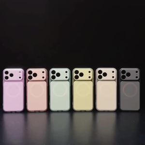 Luxury Skin Feel Jelly Soft Bumper For Magsafe Magnetic Phone Case For iPhone 17 16 15 14 13 Pro Max Shockproof Matte Back Cover