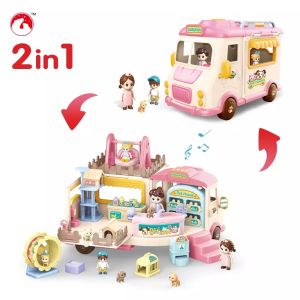 2 in 1 Play Kit Pet Dog House Baby Sensory Fine Motor Skills Toy Christmas Birthday Gift Toys Child Car Truck