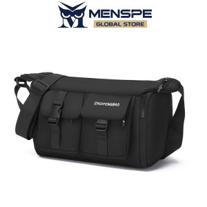 กระเป๋าผู้ชายแฟชั่น MENSPE กระเป๋าสะพายข้างกระเป๋าสะพายไหล่มีสไตล์กระเป๋าคนส่งเอกสารลำลองหลายกระเป๋าความจุขนาดใหญ่กันน้ำน้ำหนักเบากระเป๋าถนนลำลองสำหรับการเดินทางกลางแจ้ง