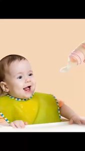 Baby  bottle baby silicone feeding spoon feeding bottle baby food safety tableware baby feeding tool food grade material squeeze bottle soft silicone rice paste juice feeding spoon suitable for babies over 6 months babyflow feeding bottle set