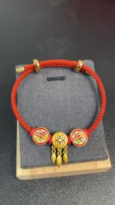 Lucky Charm Bracelet for 2024: Mantra Friendship & Adjustable Red Rope
