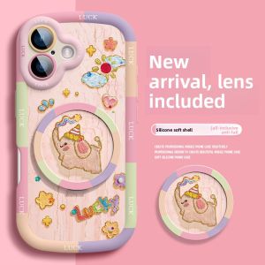 SUPER MOUSE | Anti-shock Full-Cover Rotatable Rear Mirror Stand Phone Case