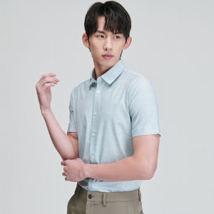 Summer Business Dress Shirt Green
