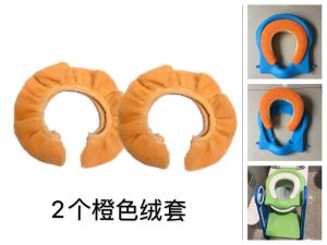 Thickened Toilet Seat Cushion Staircase Toilet Step Chair Pad Baby Girl Bathroom Tools Cartoon Plush Outer Cover Toilet Set