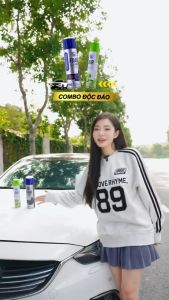 Combo Tẩy Đa Năng Dạng Bọt M002 + Xịt Khử Mùi ô tô M11 330Ml Độc Đáo - Chính Hãng Omino Vietnam