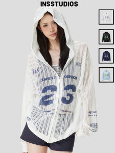Chinese Street Style Cooling Sun Protection Perforated Long Sleeve T Shirt
