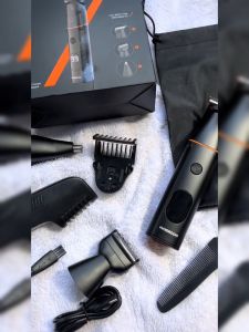 Maxgroom Hair Trimmer 4 IN 1 Full Body Hair Trimmer Nose Hair Trimmer Protable Rechargable Electric Hair Trimmer Hair Shaver for Whole Body