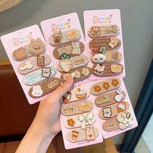 ( SET 4) Miếng Dán Tóc Mái Cho Bé Kẹp Tóc Găy Không Đau Phong Cách Hàn Quốc Dành Cho Bé Gái BK05