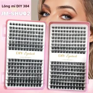 Bộ Nối Mi 384 Chiếc Bộ Riêng Lẻ D-Roll Nhiều Chiều Dài Tóc Tổng Hợp Dễ Dàng Sử Dụng Trang Điểm Tại Nhà Sách Không Mùi