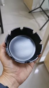 เขี่ยบุหรี่กลมเมลามิน สีดำ ขนาด 4 นิ้ว  ZB-97663