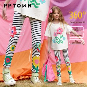 PPTOWN | Thin Elastic Casual Pants for Big Girls