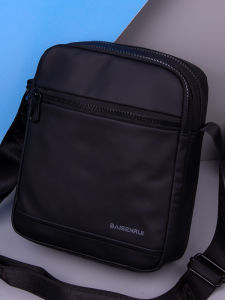 Mens Casual Oxford Cloth Crossbody Bag Single Shoulder Commuter Backpack Large Capacity Waterproof Street Style Trend Bag