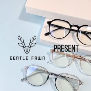 GENTLE FAWN Kacamata Antiradiasi Blueray Korean Style Oval TR90 Bisa Minus Wanita dan Pria Terbaru 20327