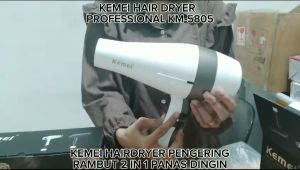 KEMEI HAIRDRYER PENGERING RAMBUT PANAS DINGIN 2 in 1 HAIRDRYER PROFESIONAL 2 Speed
