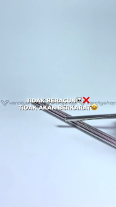 Sedotan Stainless Steel Qualitas Straw Ramah Lingkungan Straight Lurus