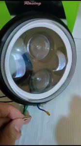 LAMPU DEPAN REFEKTOR DAYMAKER 5.75inc plus batok CB100 Daymaker cobra 16titik plus sein universal