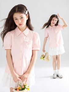 MUCMUKN | Cool Tencel Short Sleeve Shirt For Girls