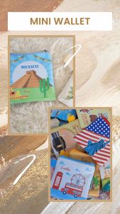 Mini Wallet Landmark Berbagai Negara Dompet Koin Souvenir Suvenir Oleh Oleh