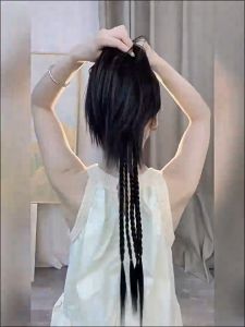 Búi tết tóc giả BT08 😍FREESHIP😍 búi ngoạm tóc tết búi tóc giả nữ búi cải trang búi tóc giả tóc giả tết bính Sỉ 65