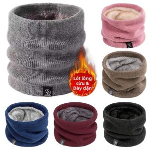 Khăn Quàng Cổ Dệt Kim Dày Dặn Ấm Áp Chống Gió Mùa Đông Dành Cho Nam Và Nữ Chống Lạnh Dùng Cho Thể Thao Ngoài Trời Trượt Tuyết Chạy Bộ