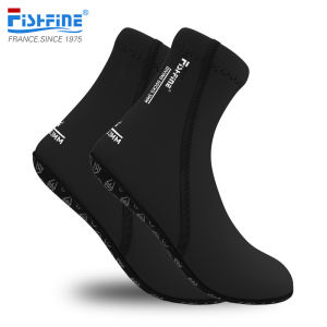 Fishfine Trưởng Thành Dày 3mm Ống Dài Đi Biển Lặn Tất Trẻ Em Thiết Bị Bơi Nhanh Khô Chống Trơn Trượt Lặn Tất