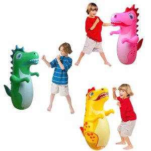 Childrens Inflatable Stand-Up Punching Bag for Outdoor/Indoor Training - Kids Safe Durable Stress Relief Toy