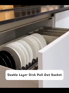 Solaze Aluminum Kitchen Basket Modern Kitchen Cabinet Multi-Functional Pull-Out Basket