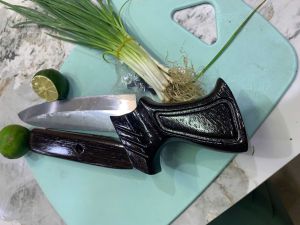Tay gỗ mun 2 mảnh cán dao phù hợp mọi cấu hình cd