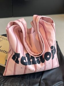 Summer Large Capacity Underarm Tote Bag Womens 2025 New Style Student Single Shoulder Canvas Bag Small Class Commuting Tote Bag