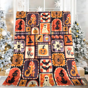 Beast Kingdom | Boho Rainbow Macrame Tassel Flannel Blanket Soft Fuzzy Plush Cozy Warm Throw for Sofa Bed Couch Home Decor