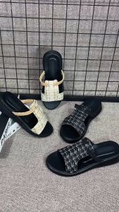 Sandal Wedges Wanita Shafea Hitam Sendal Slipper Kekinian Terbaru Korean Style Size 37-40