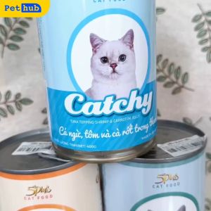 Pate Catchy lon 400g cho mèo mọi lứa tuổi full 13 vị