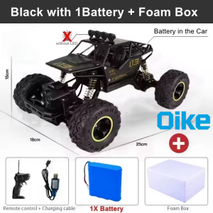 Oike Remote Control Car Alloy All Terrain RC Car 30KM/H High Speed Climbing Truck 4WD 4X4 Off Road Buggy Vehicle Model Toy Gift