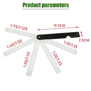 Fan Shape Architects Scale Ruler For Graphics Design Multi Ratio Measure Tools Design Multi Ratio Measure Tools Fan Shape