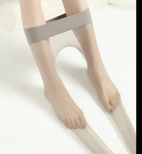 0D Seamless Sun Protection Ultra-Thin Skin Care Socks White Silk Stockings Pink Seamless Crotch Delicate Silky Matte High Waist Invisible