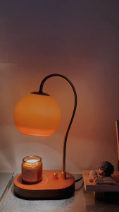 NEENCE Nordic Candle Warmer Lamp Twist switch Stepless with 1 Bulbs Dimmable Adjustable Height House Warming Gifts New Home Room Decor Birthday Gifts for Women Mom Wax Warmer Lamp for Jar Candles