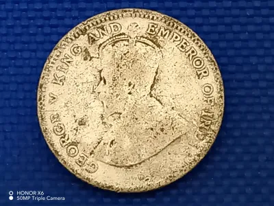 1917 Malaya 10 cent Silver Old Coin