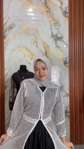 Nami Outer Tunik Kondangan Brukat Wanita Outfit Lebaran