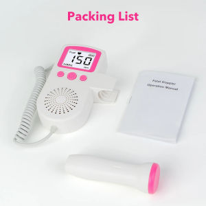 3MHz Ultrasound Fetal Heart Rate Monitor - Portable Doppler Stethoscope for Pregnant Women Safe Home Fetal Heartbeat Detector