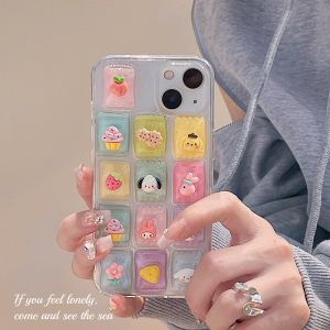 Cute Cartoon Sanrio Candy 3D Phone Case Soft Silicone Protective Cover for Samsung A71 A53 A52 A51 Girls Cute Gel Shell