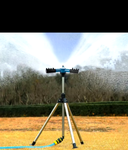 Rotating Tripod Sprinkler 360 Degree Stainless Steel Rotary Irrigation Tripod Telescopic Support Sprinkler for Yard Garden Lawn