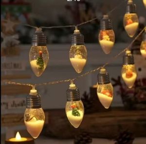 1PC 1.5M10LED Christmas Battery Box Pinecone Ball Bubble LED Light StringExcluding BatteryUsed for Partyand room Decoration