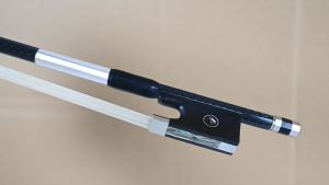 Black Weave Carbon Fiber Copparbon Fiber Plaid Violin Bow High-Quality Professional Full Size Violin Bow