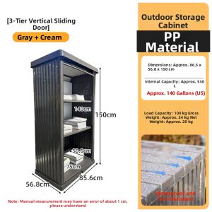 TMCG | Outdoor Waterproof Sun-proof Garden Storage Cabinet