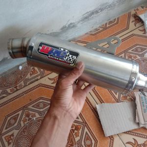 bayar di tempat silincer slincer knalpot wrc muffler panjang 25 cm inlet 38mm buat all metic bukan best3 dsm rcb pekajaman