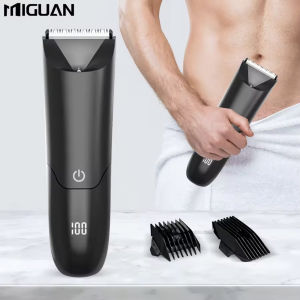 Man Beard Shaver Sideburn Electric Body Hair Trimmer With 2 Protective Cap For Underarm Leg Hair Razor Rechargeable Grooming Kit