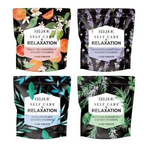 Eelhoe Shower Steamers Aromatherapy Tablets Long-lasting Fragrance Nighttime Shower Tablets Easy to Dissolve Gently Clean Bath Tablet Sleep Relaxing Relieve Stress Mood Tool Spa Bath Bombs for Women Men Household Bath Supplies